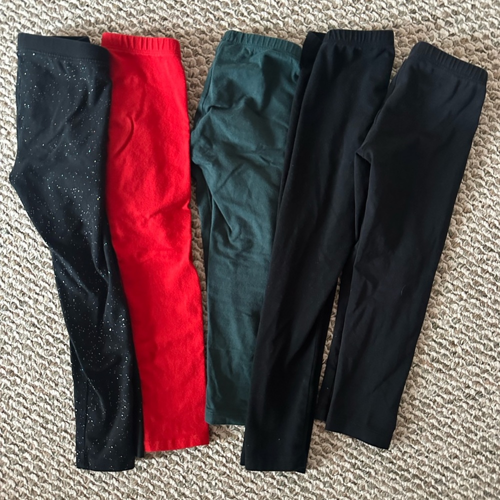 Lot of 4T Leggings Cat and Jack & Old Navy